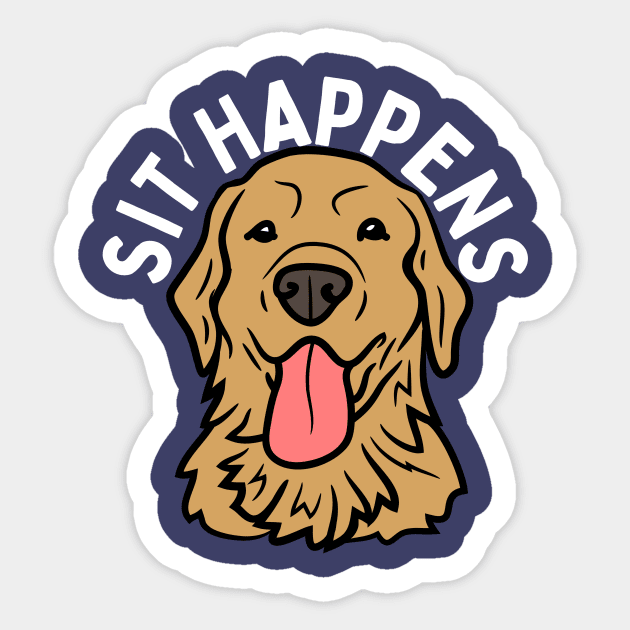 Sit Happens Sticker by PowderShot